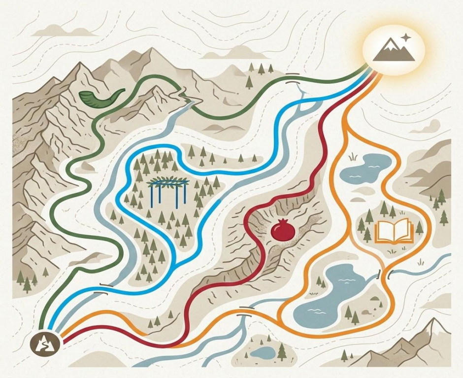 Journeying through Tishrei: Four Midrash Maps for the New Year class=